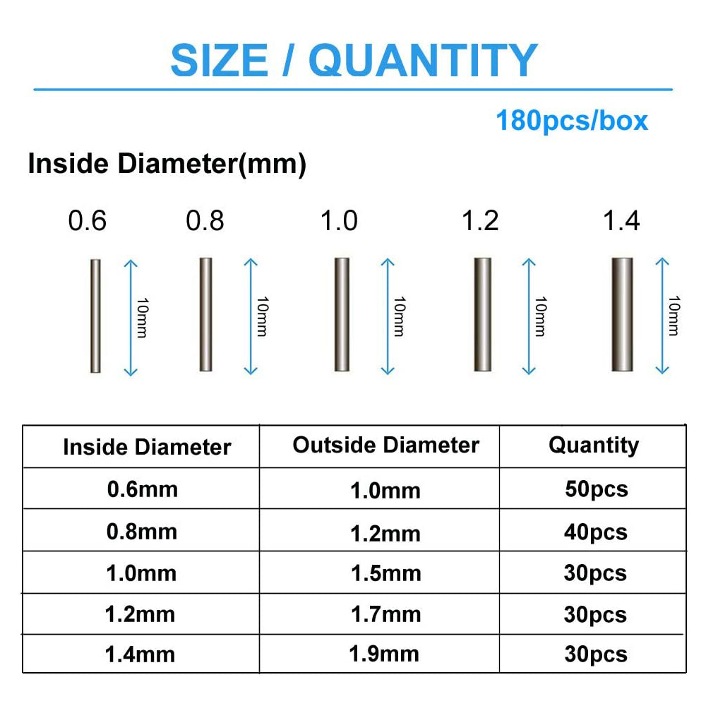 180Pcs/Box 0.6mm-1.4mm Copper  - Fishing Line Box incelemesi ve fiyatı