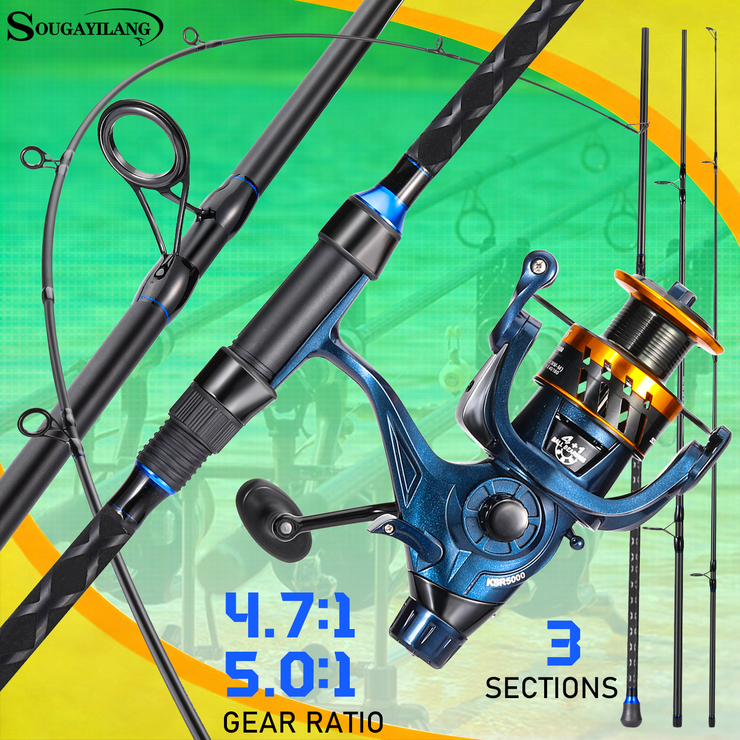 Sougayilang 3 Sections Surf Fi - Fishing Line Spooler incelemesi ve fiyatı