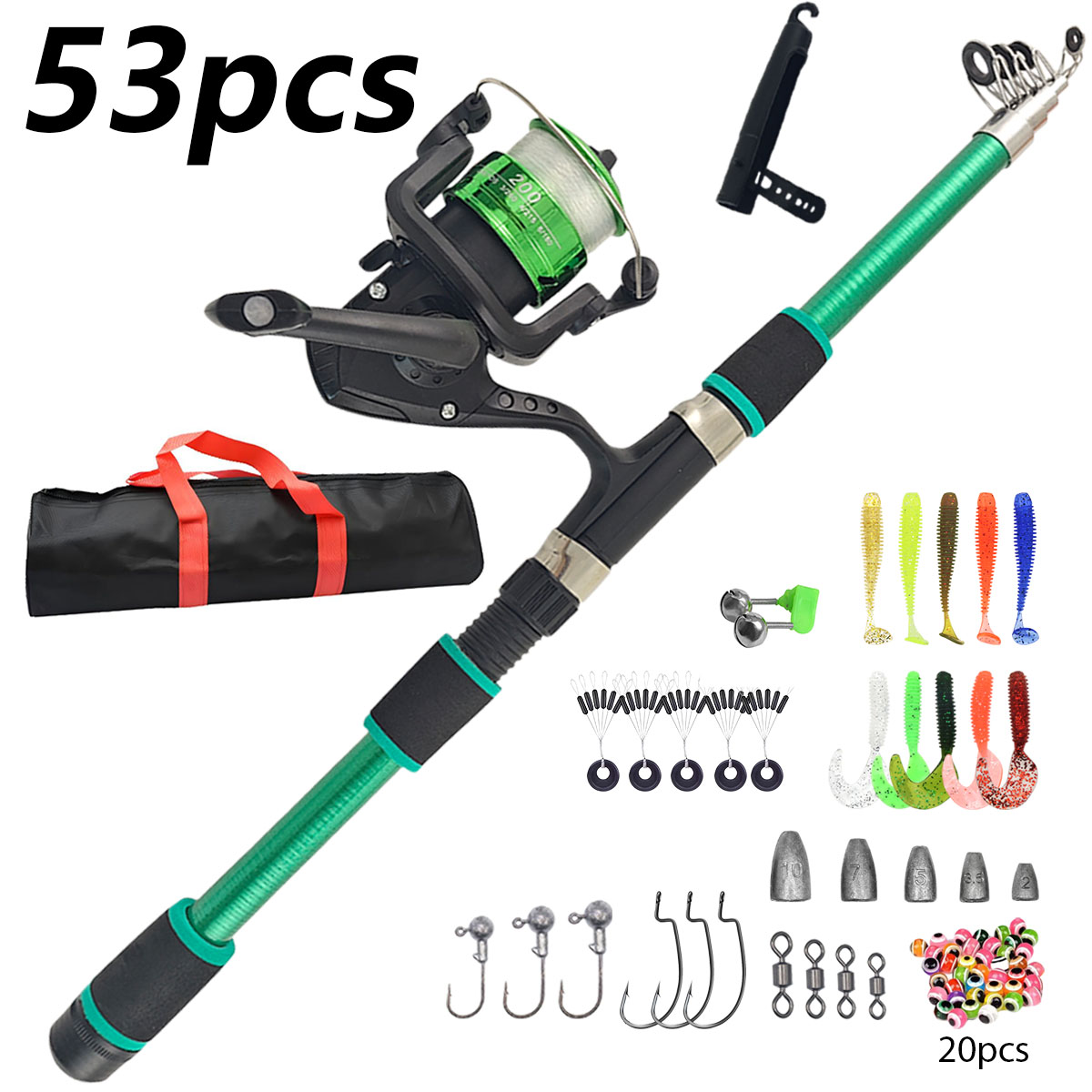 Portable Telescopic Fishing Ro - Fishing Line Spooler incelemesi ve fiyatı