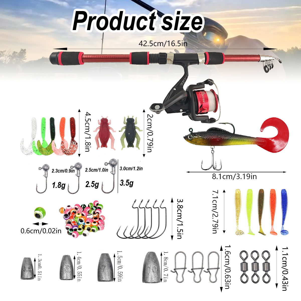 Portable Telescopic Fishing Ro - Fishing Line Spooler incelemesi ve fiyatı