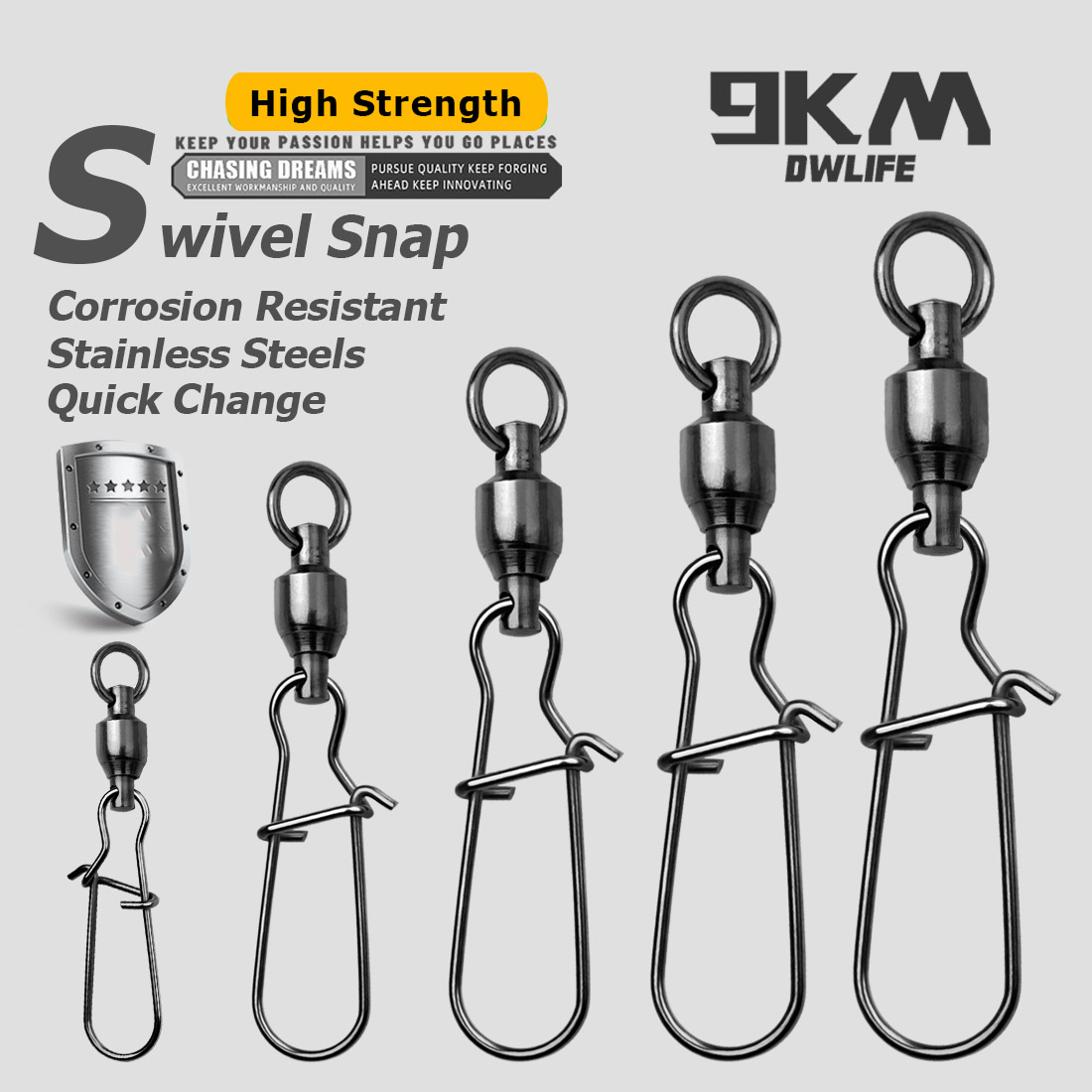 9KM 10PCS Ball Bearing Swivel  - Freshwater Line incelemesi ve fiyatı