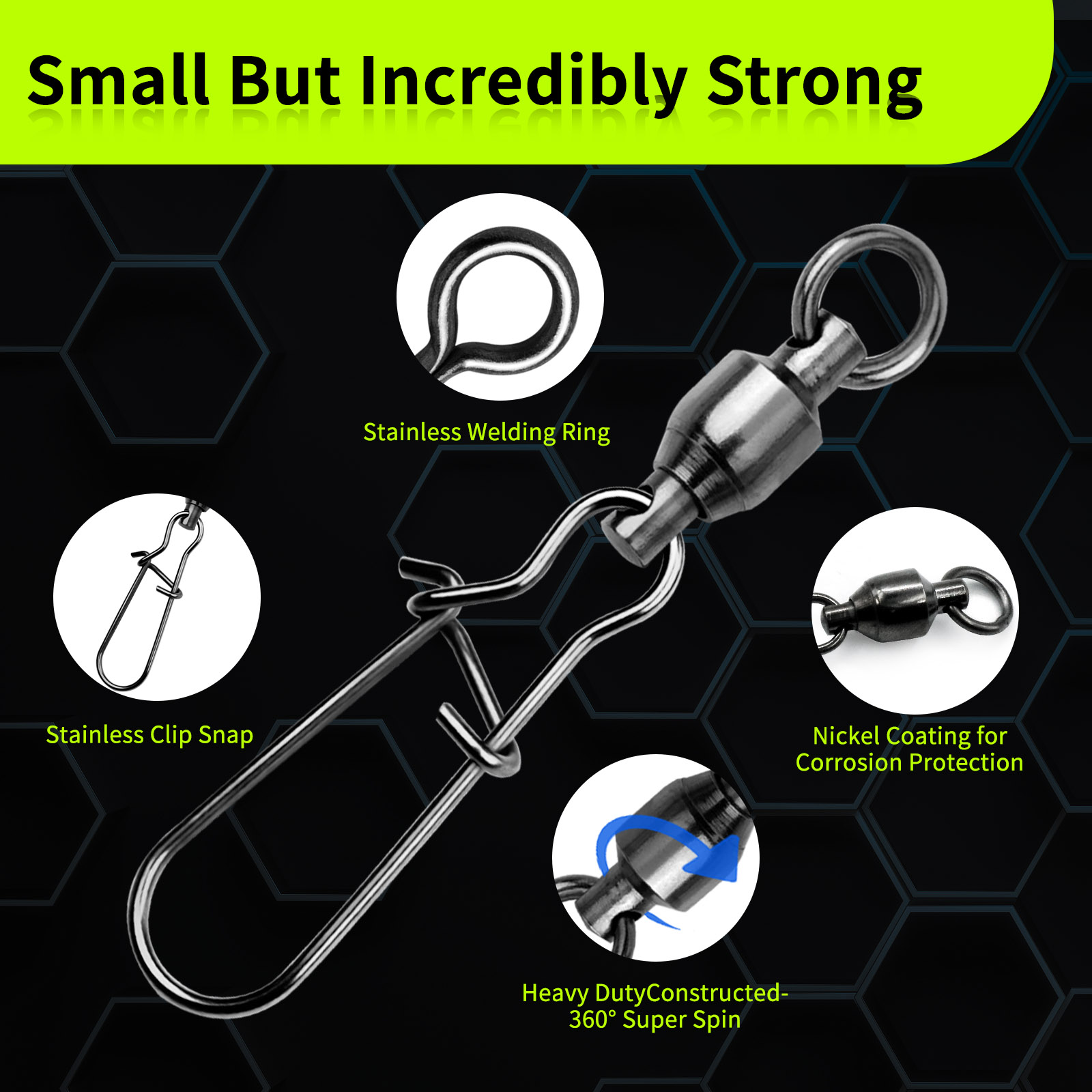 9KM 10PCS Ball Bearing Swivel  - Freshwater Line incelemesi ve fiyatı