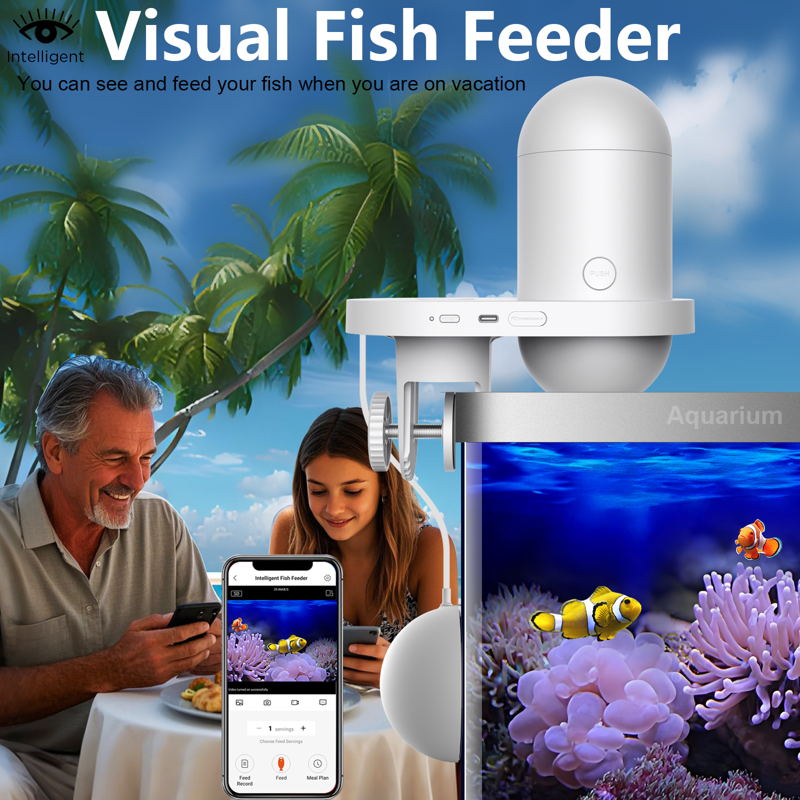 Automatic Fish Feeder With Cam - Fishing Line Dispenser incelemesi ve fiyatı